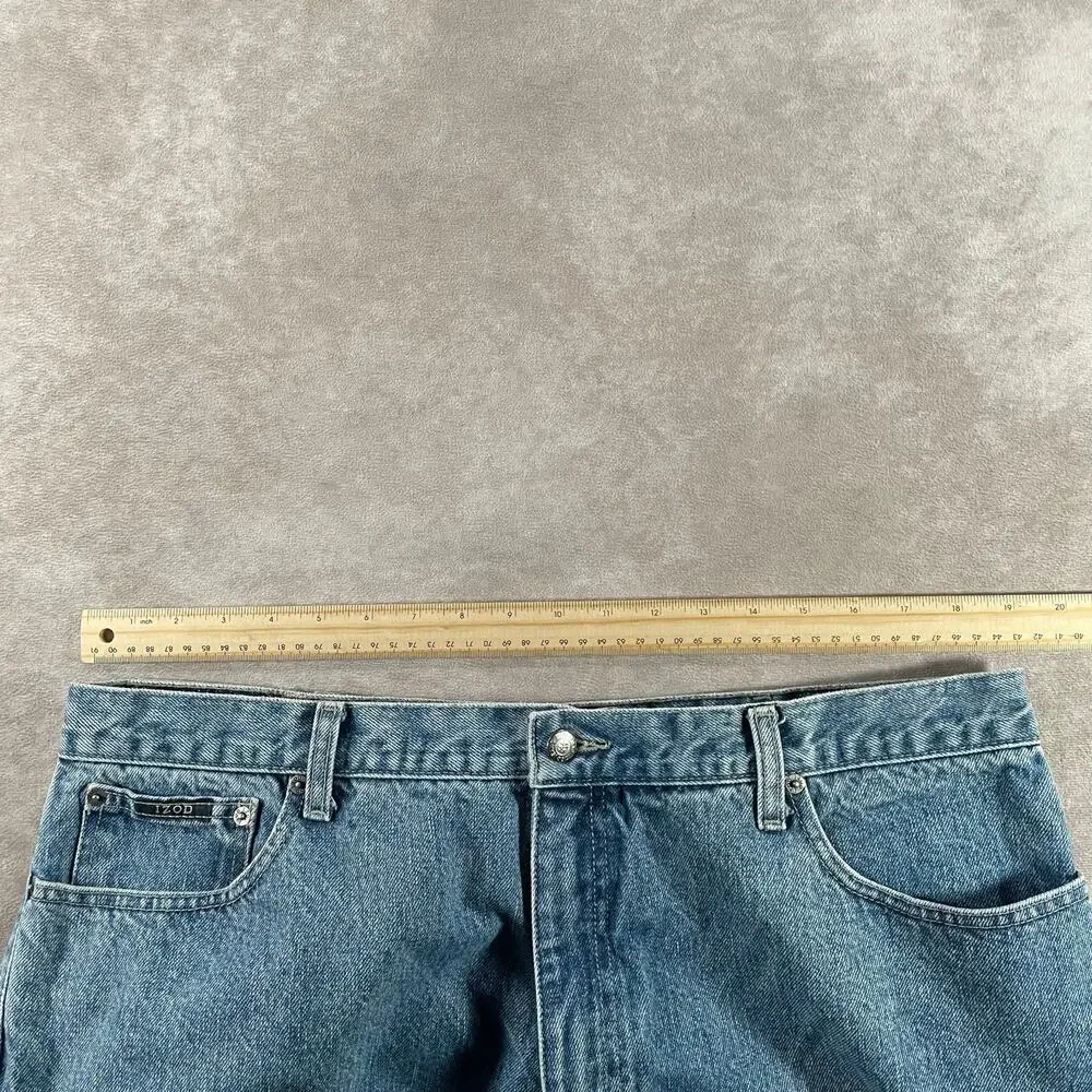Vintage Izod Relaxed Fit Blue Denim Jeans Men’s 38x30