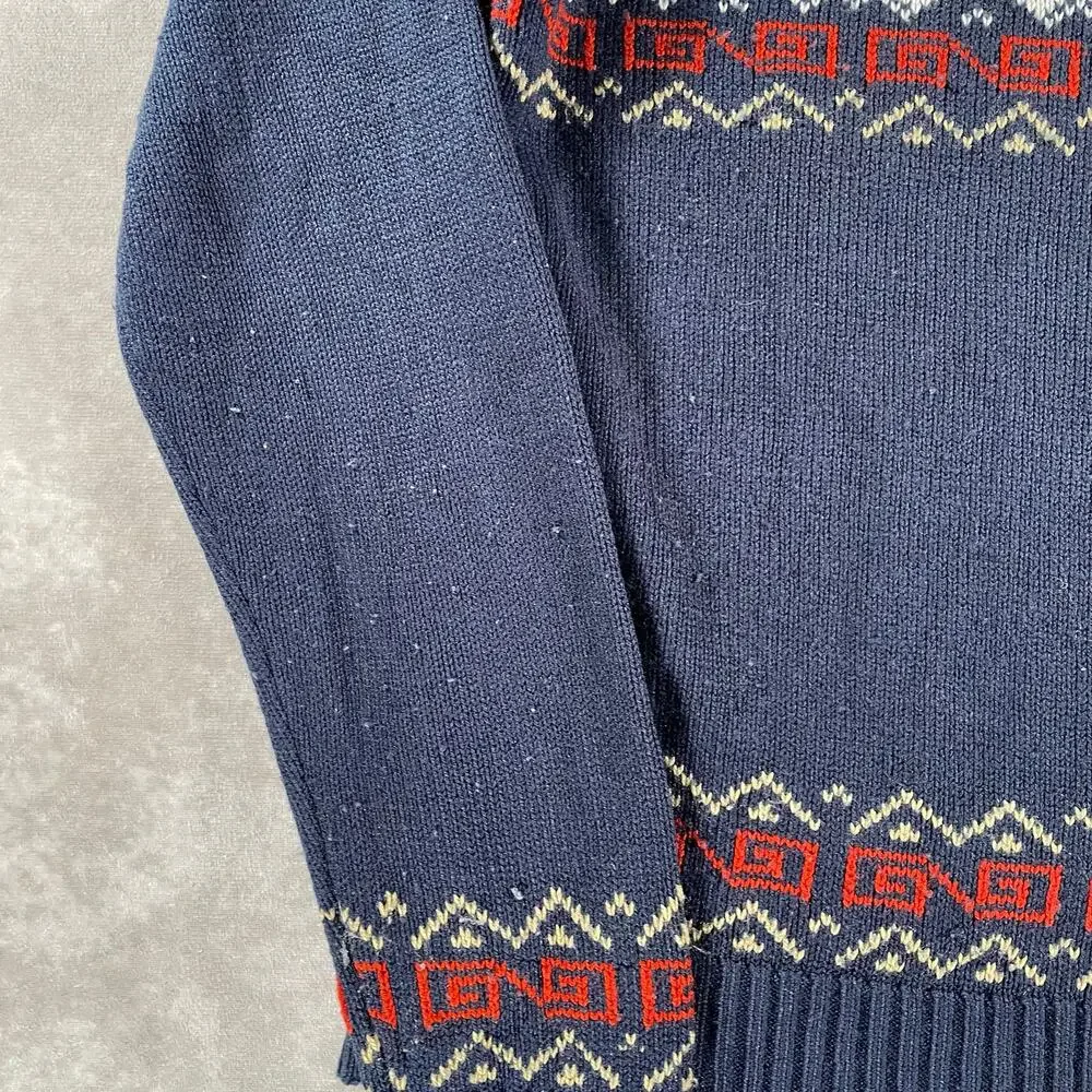 70’s 80’s Ferranti California Multi Patterned Knit Sweater