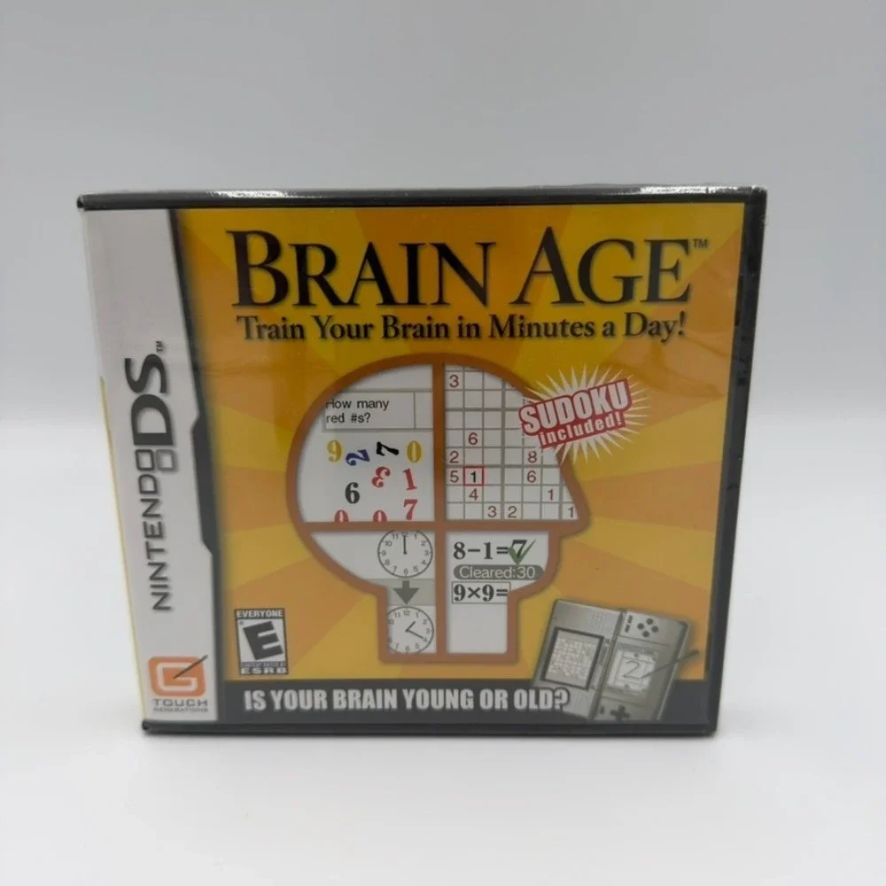 Brain Age Nintendo DS Video Game Train Your Brain in MInutes A Day NEW SEALED