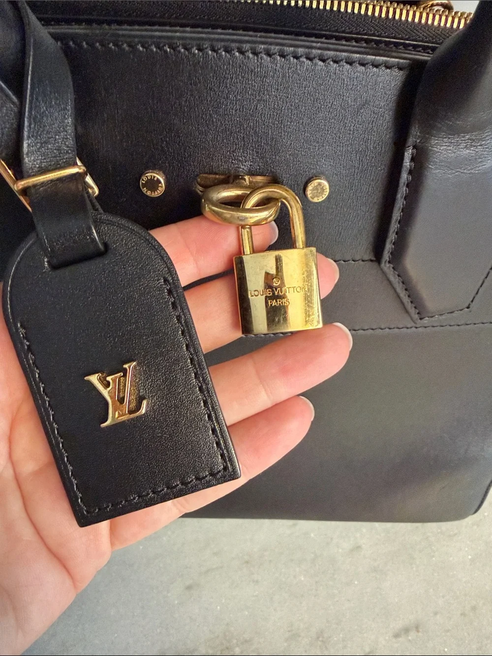 Louis Vuitton structured black