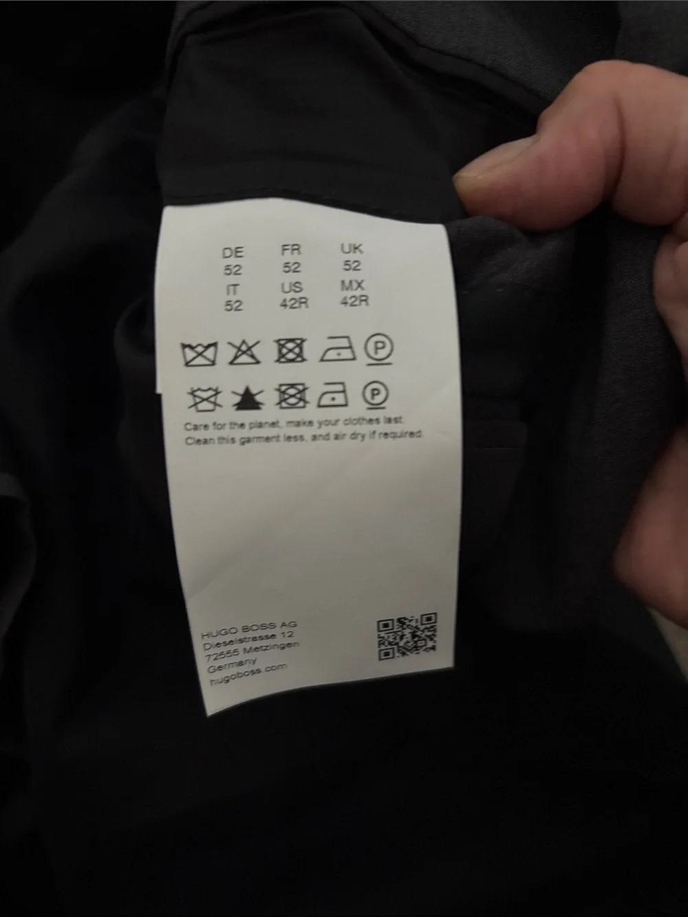 Hugo Boss Wool Classic Men's charcoal suit  Jacket and Pants