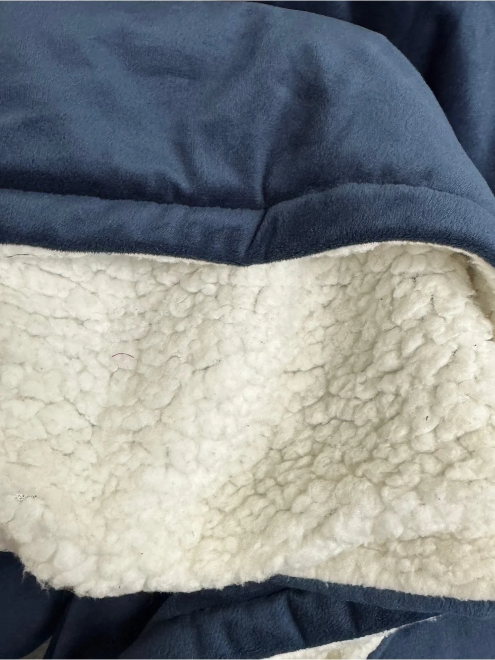 The Comfy Original Blue Unisex One Size Sherpa Lined Wearable‎ Blanket Hoodie