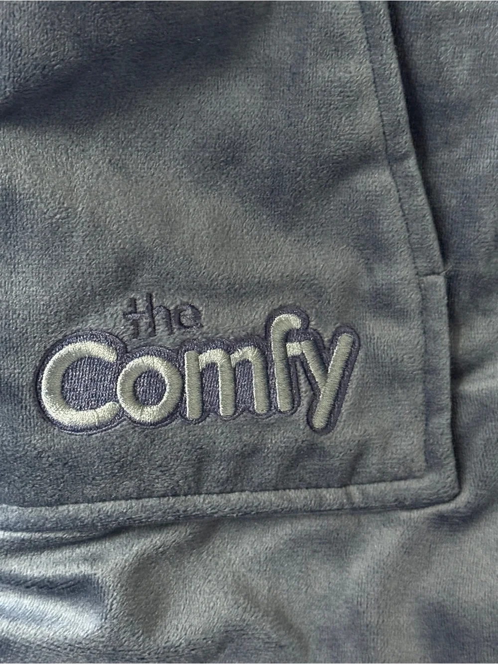 The Comfy Original Blue Unisex One Size Sherpa Lined Wearable‎ Blanket Hoodie