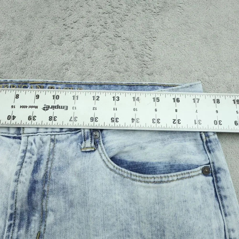 American Eagle Jeans Mens Size 32x30 Blue Slim Fit Straight Denim Light Wash