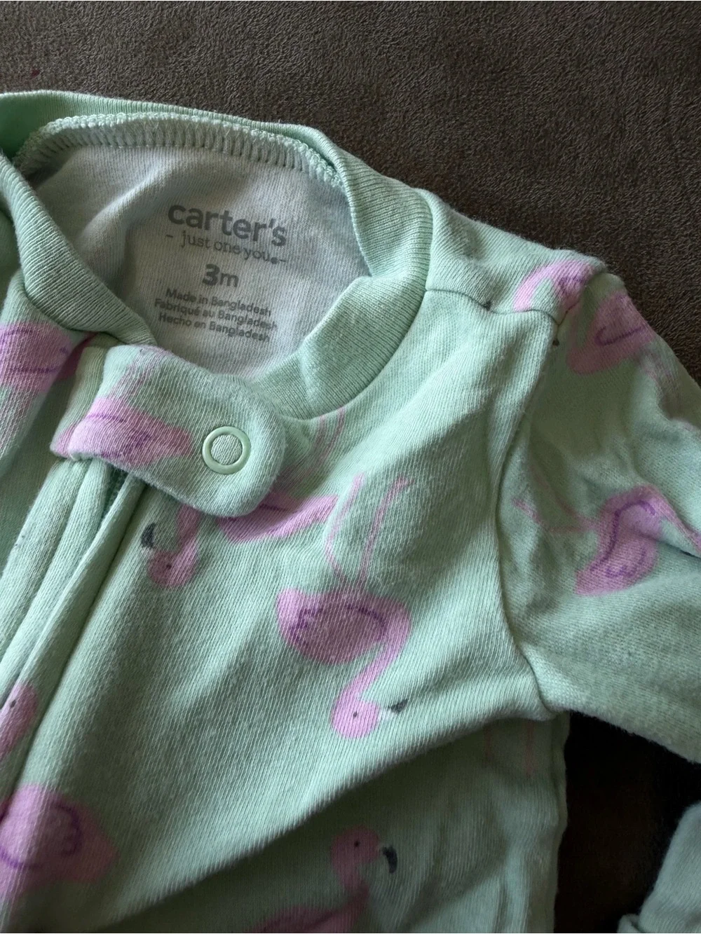 Carters cozy mint