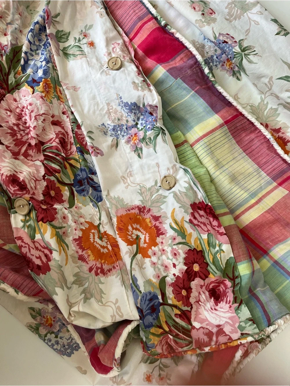 Vintage Ralph Lauren Southampton Beach House King Double Sided Duvet Cover
