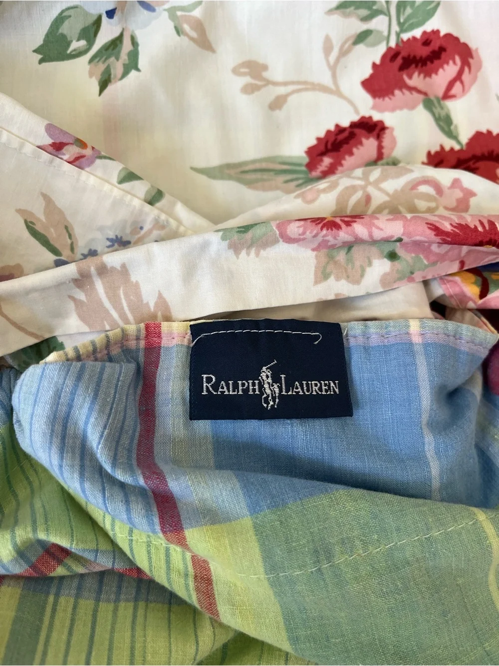Vintage Ralph Lauren Southampton Beach House King Double Sided Duvet Cover