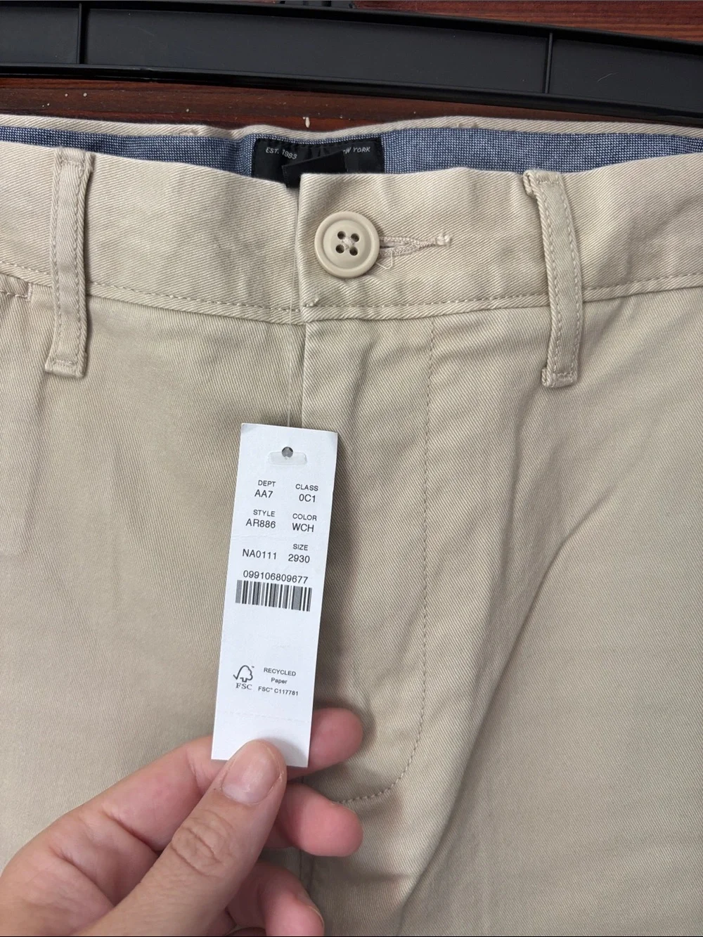 J Crew 770™ Straight-fit stretch chino pant Size 29x30 NWT