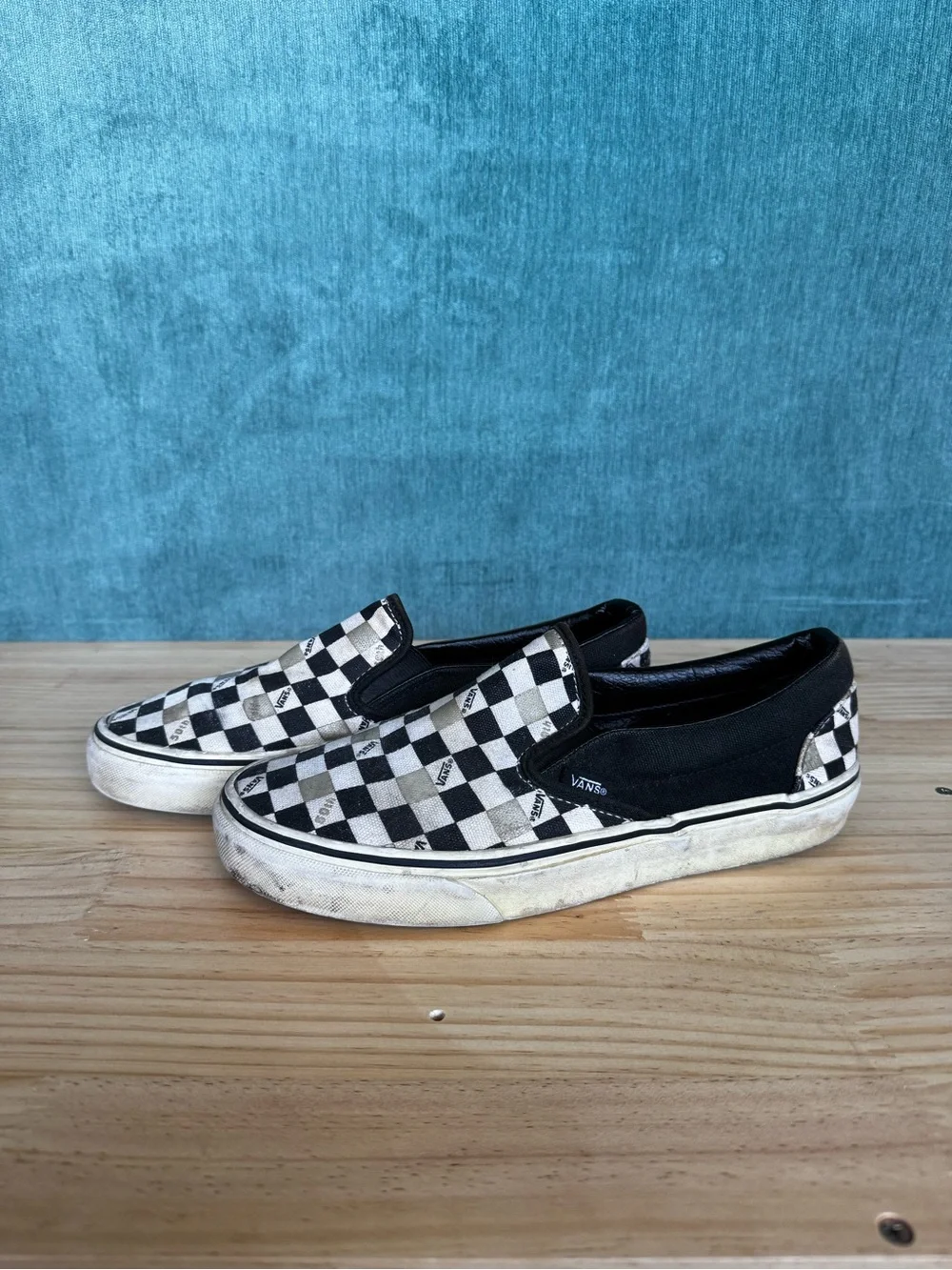 Vans 50th Anniversary Checkerboard Slip-On Sneakers -  Size M7/W8.5