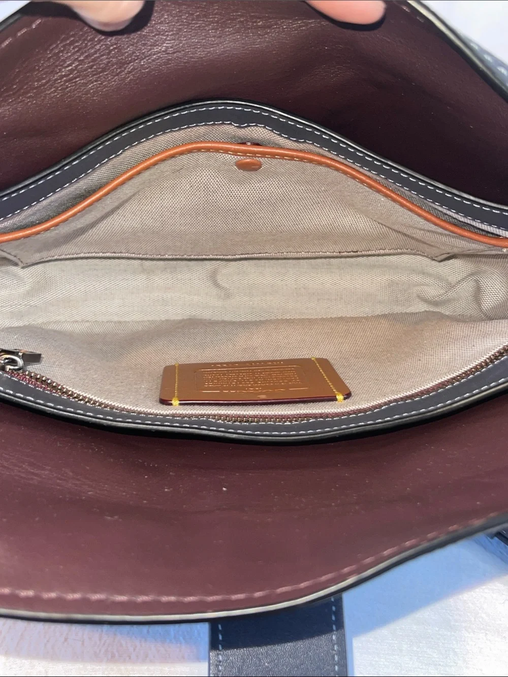 Coach B1873-29220 1941 Page 27 Glovetanned Pebble Leather Crossbody Navy