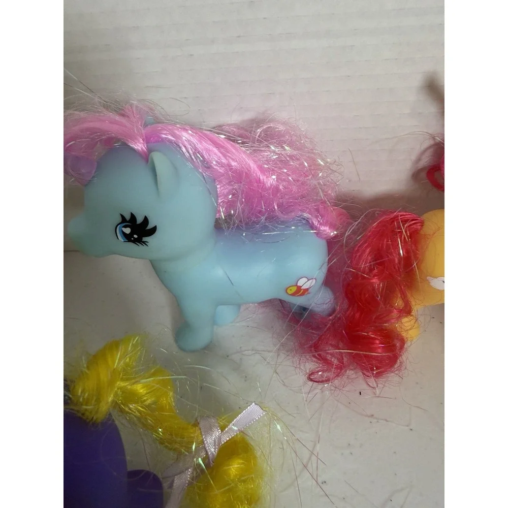 My‎ Little Pony G4 Lot Unicorn & Ponies Pink Tinsel Hair