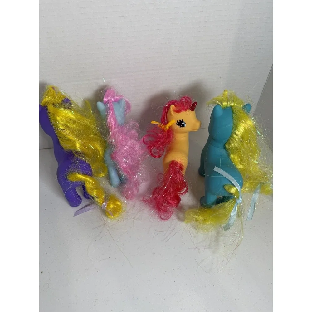 My‎ Little Pony G4 Lot Unicorn & Ponies Pink Tinsel Hair