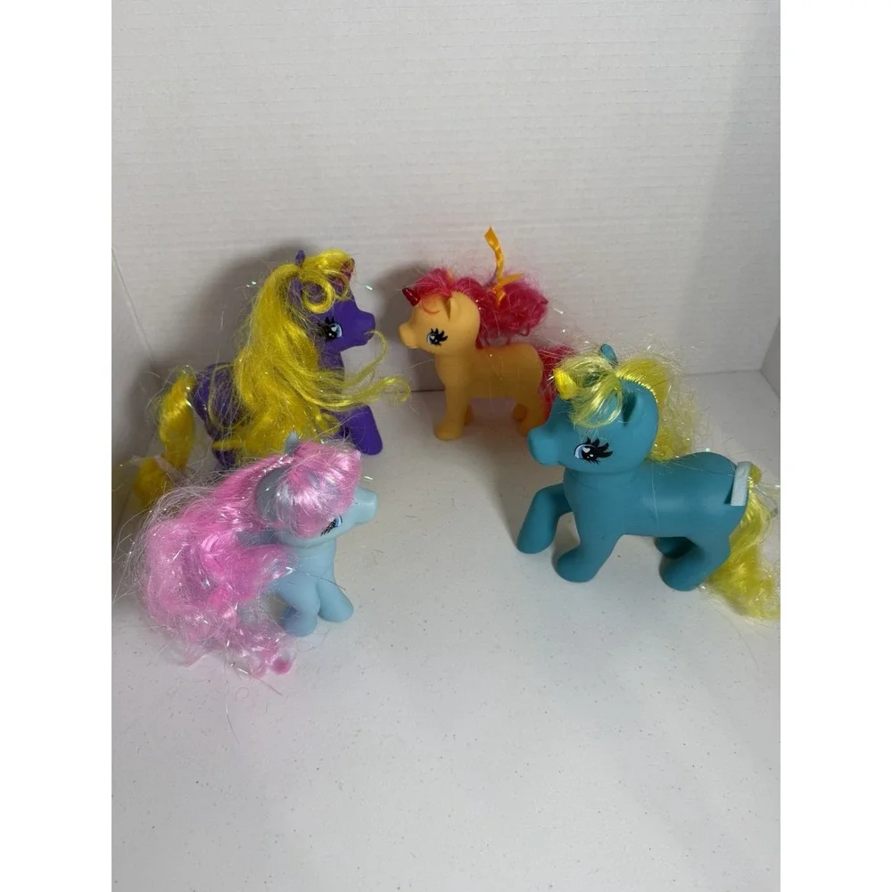 My‎ Little Pony G4 Lot Unicorn & Ponies Pink Tinsel Hair