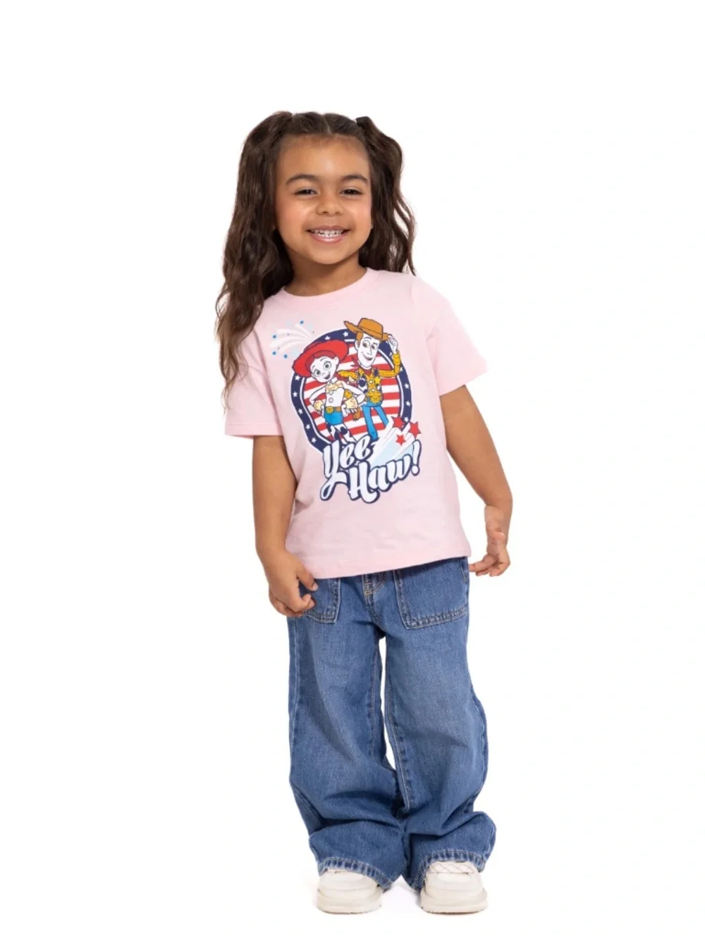 Toy Story Girls Pink Jessie and Woody Tee Shirt Size 5T NWT