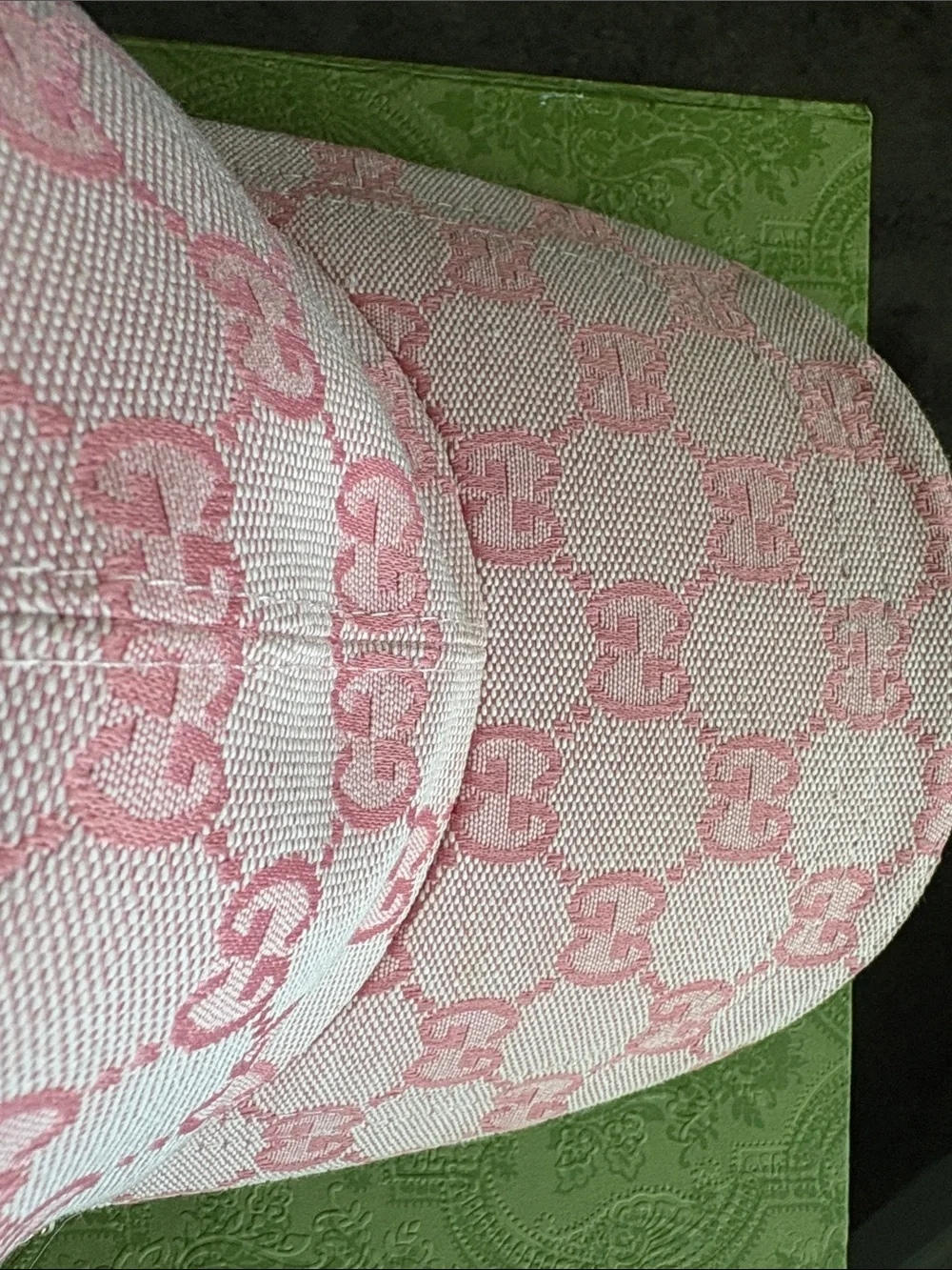 Gucci Pink GG Monogram Baseball Hat