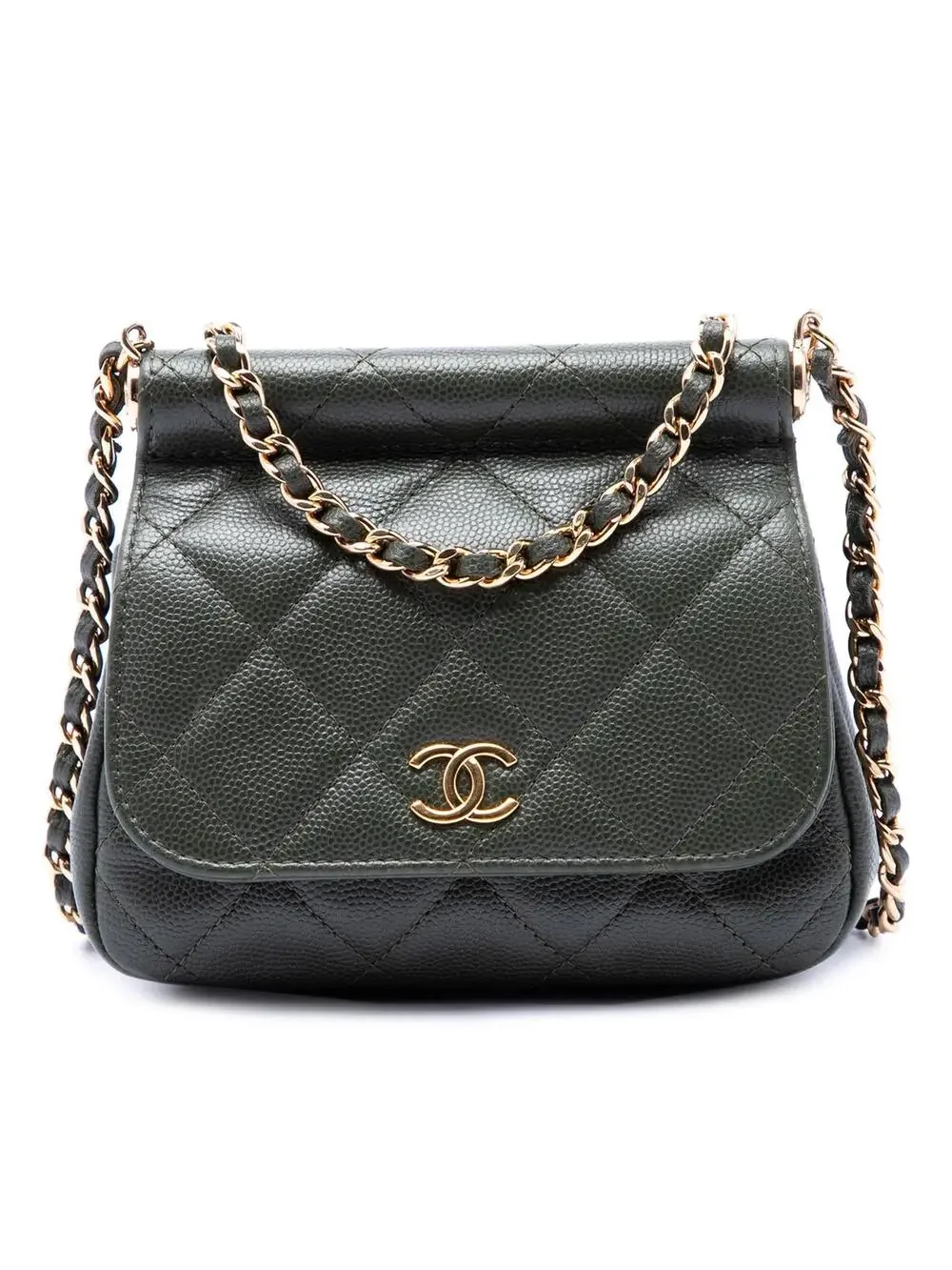Chanel Small Cc Quilted Caviar Bar Flap #290389C24B