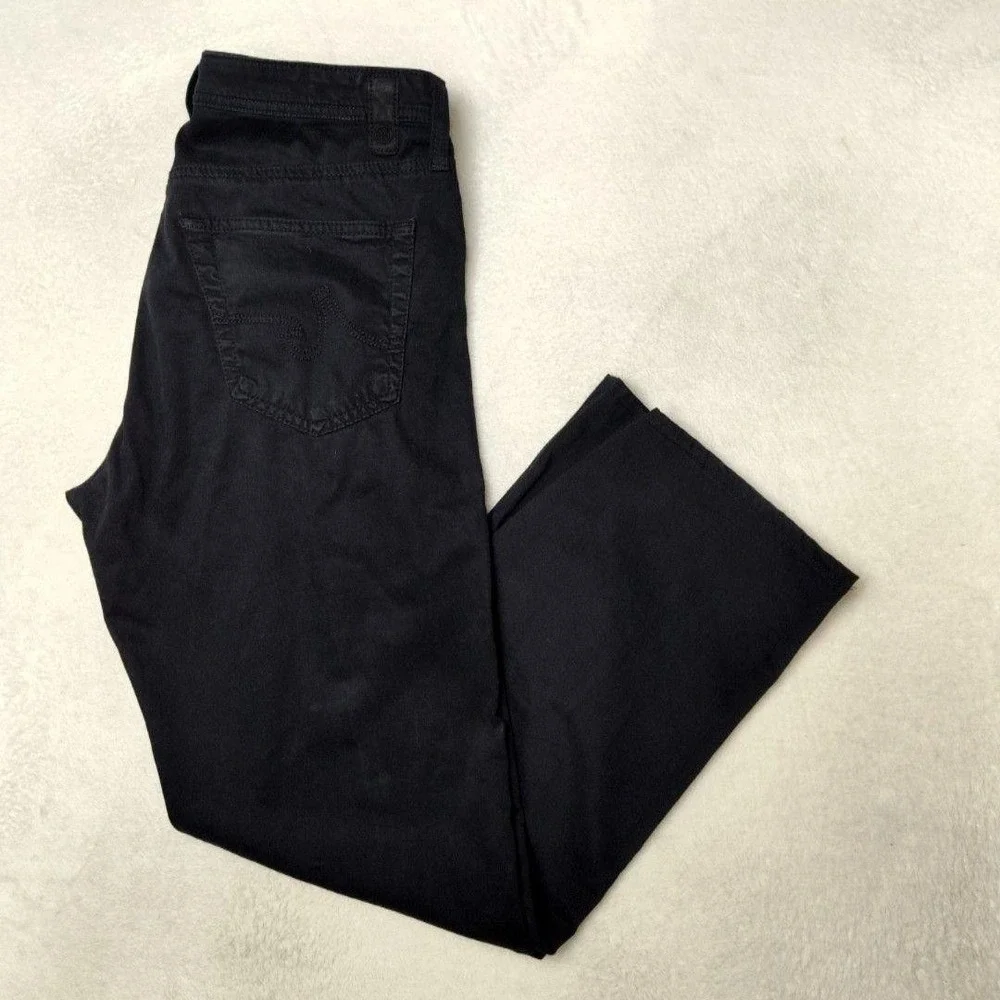 AG Adriano Goldschmied Jeans Mens 36x32 Black Protege Straight Leg Denim USA