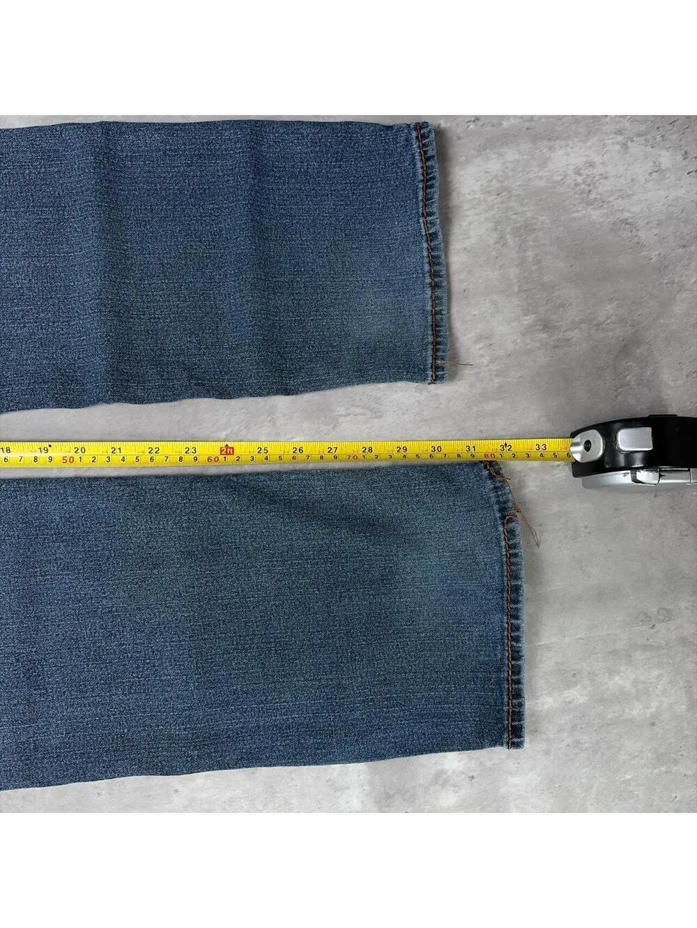 Y2K Blue True Religion Grunge Ricky Straight Denim Jeans