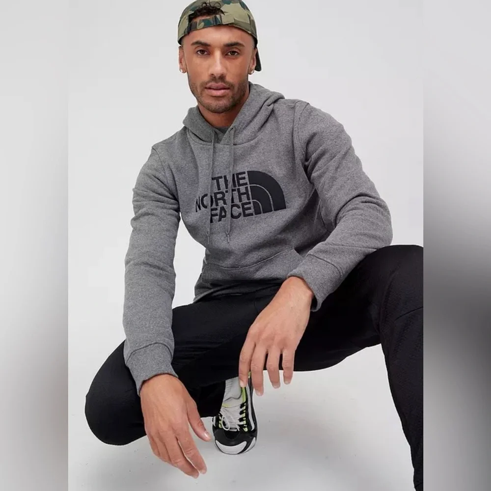 The North Face Drew Peak pullover heathered grey hoodie