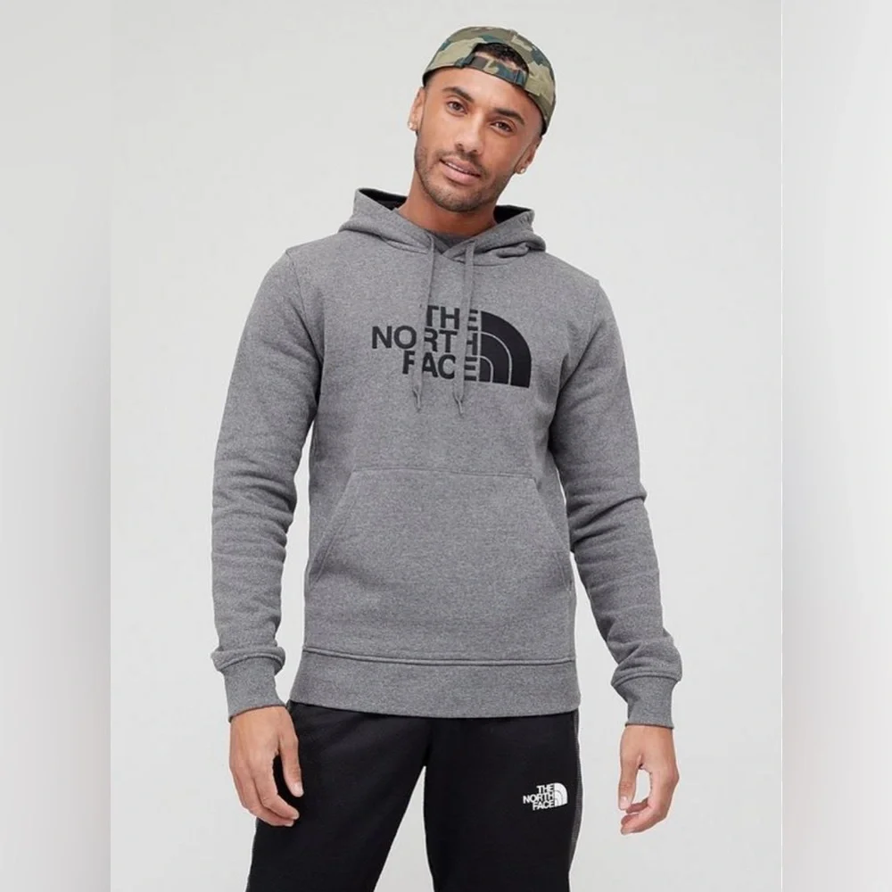 The North Face Drew Peak pullover heathered grey hoodie