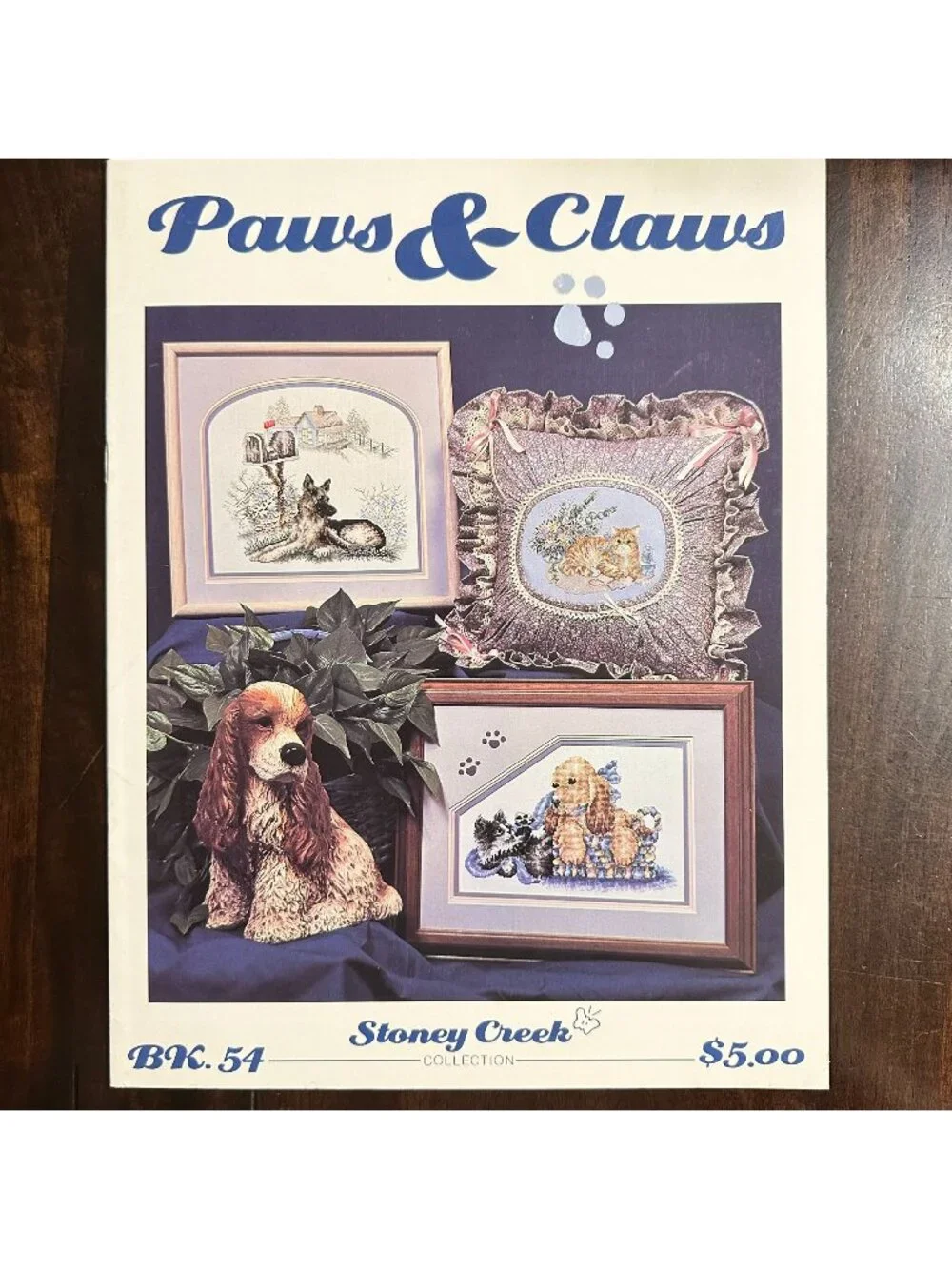 Paws & Claws Cross-Stitch Pattern Book By Stoney Creek Book 54