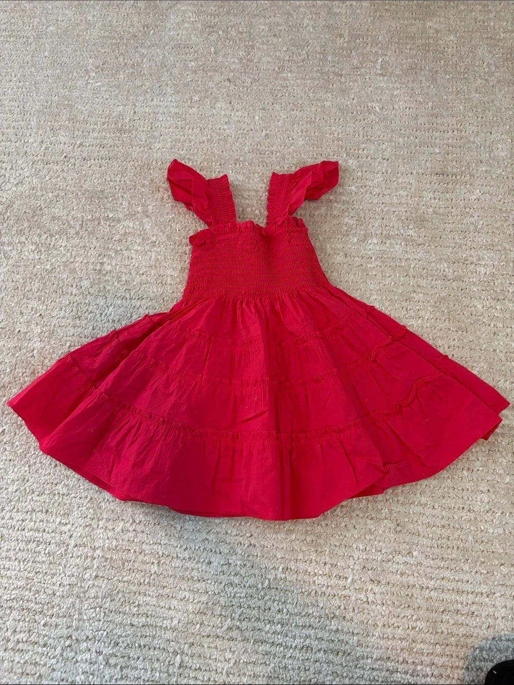 Hill House Kids Red Ruffle Sundress