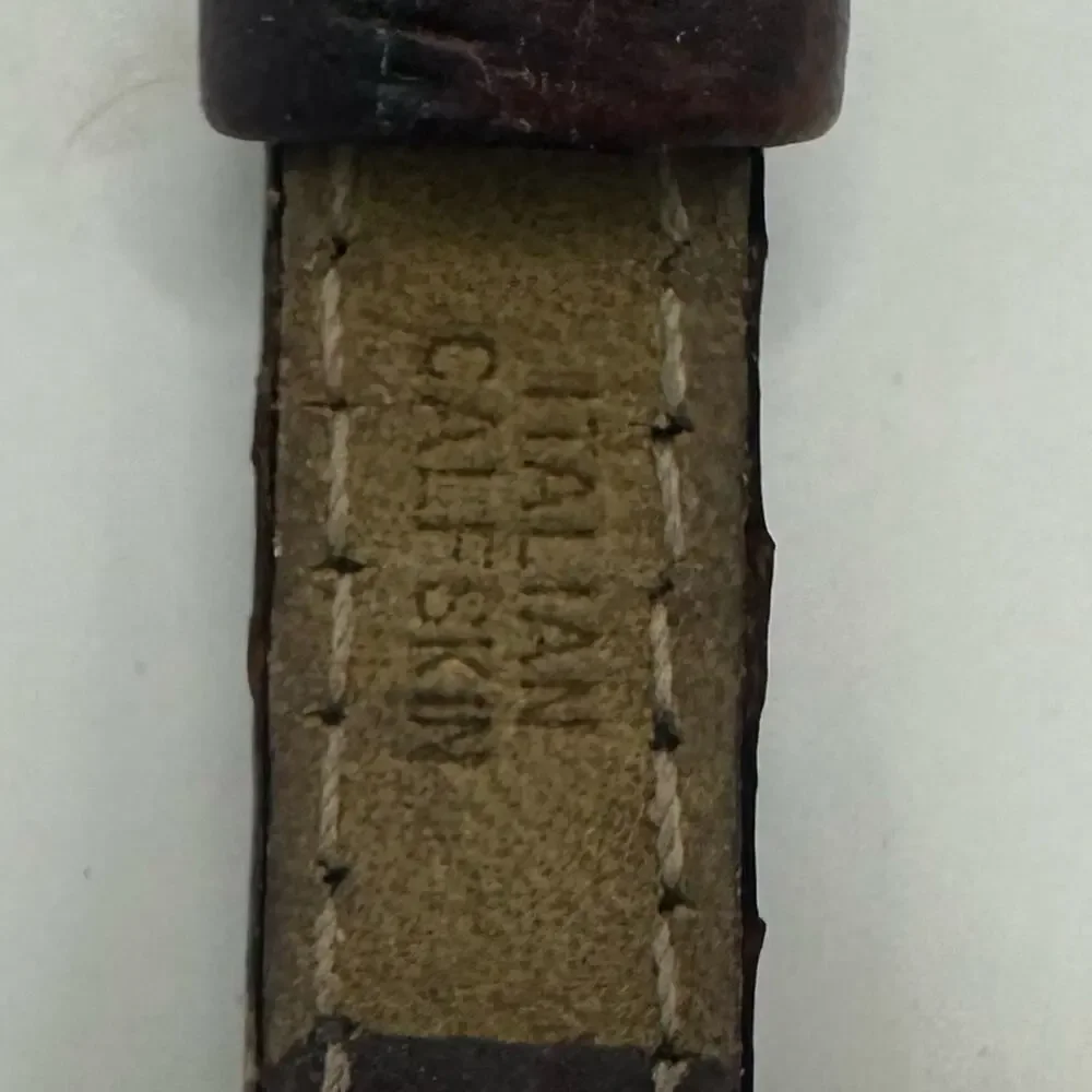 Brighton Santa Barbara Watch Vintage Silver tone Brown Italian Leather strap