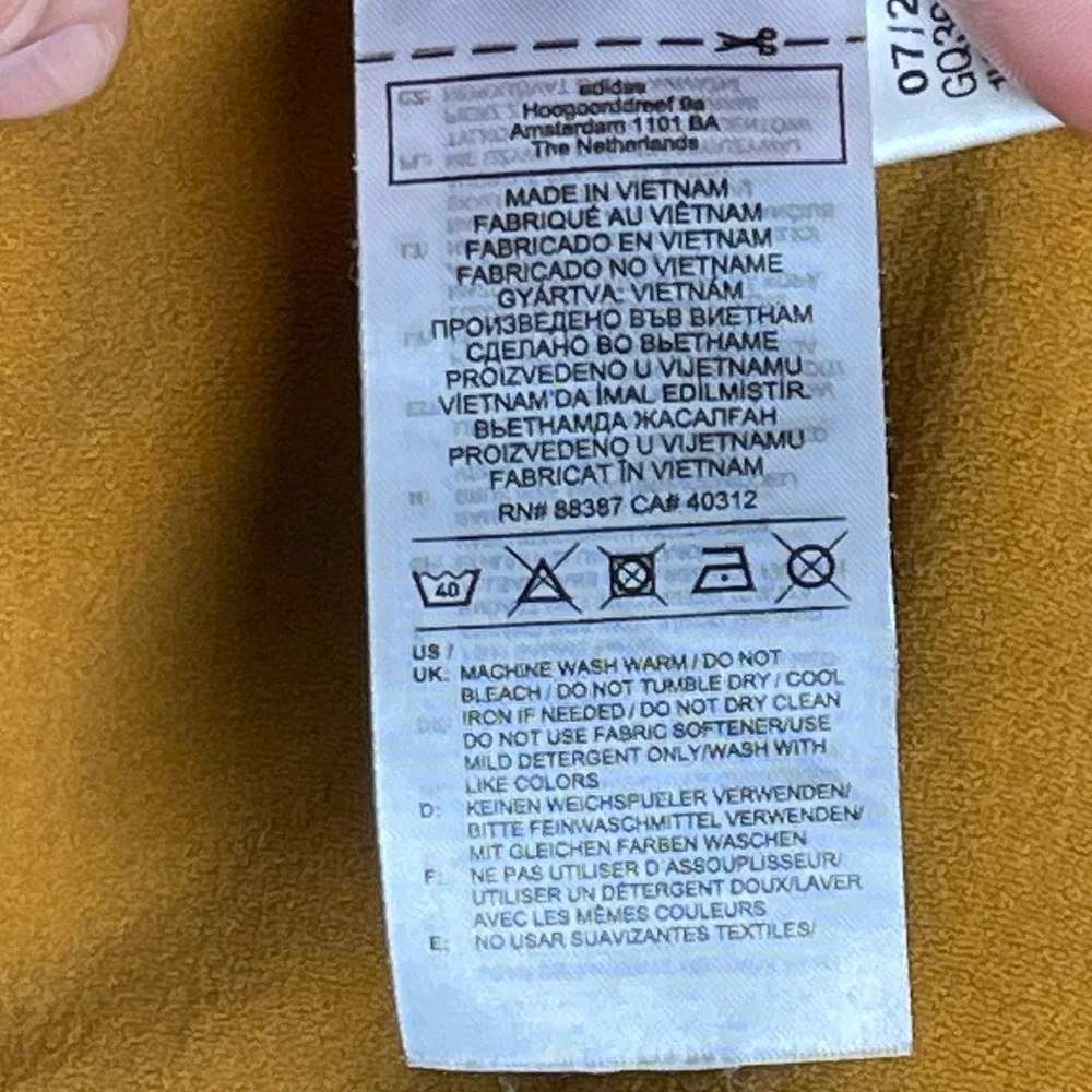 adidas measurements total