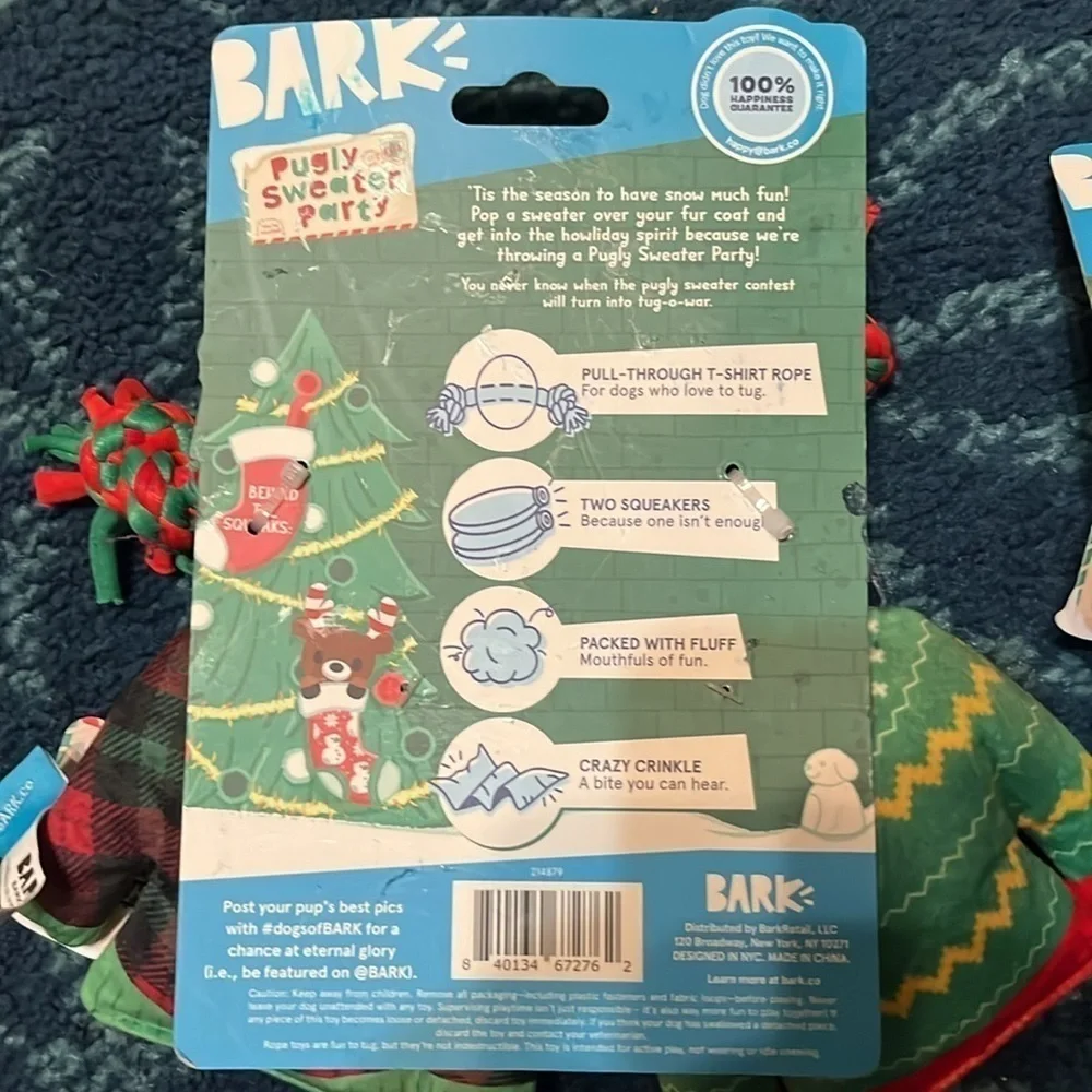 NWT BARK Dog Toys .  2 pack of BARK toys
