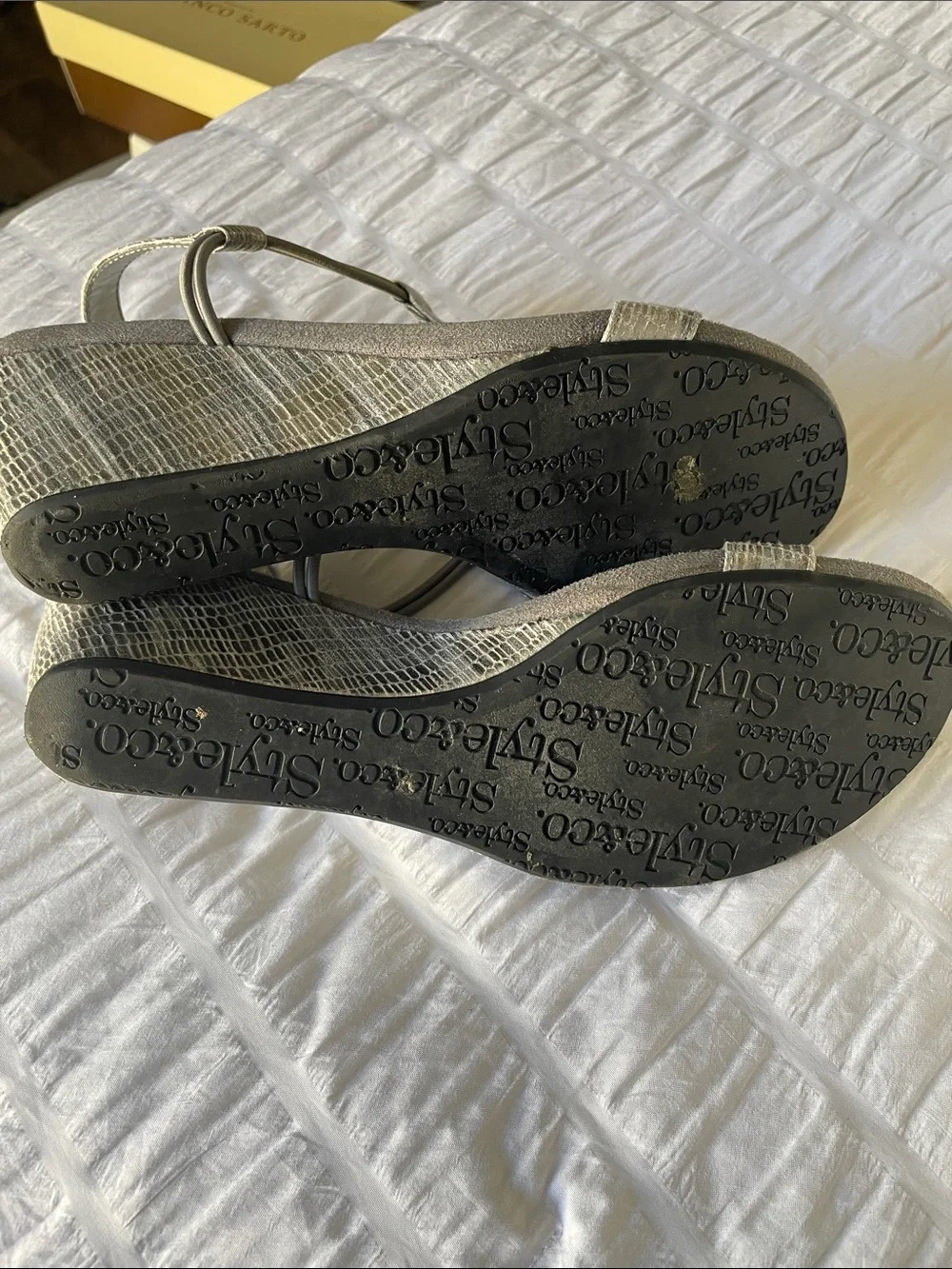 Style & Co. metallic slingback shimmery