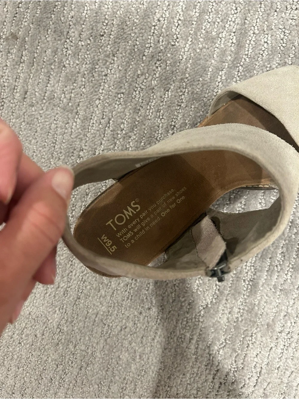 Toms suede upper