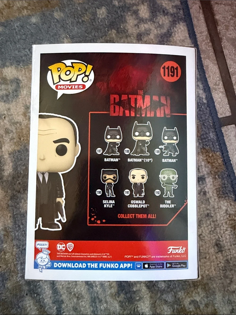 Funko Pop Movies Oswald Cobblepot Vinyl Figure - Black, White, Red