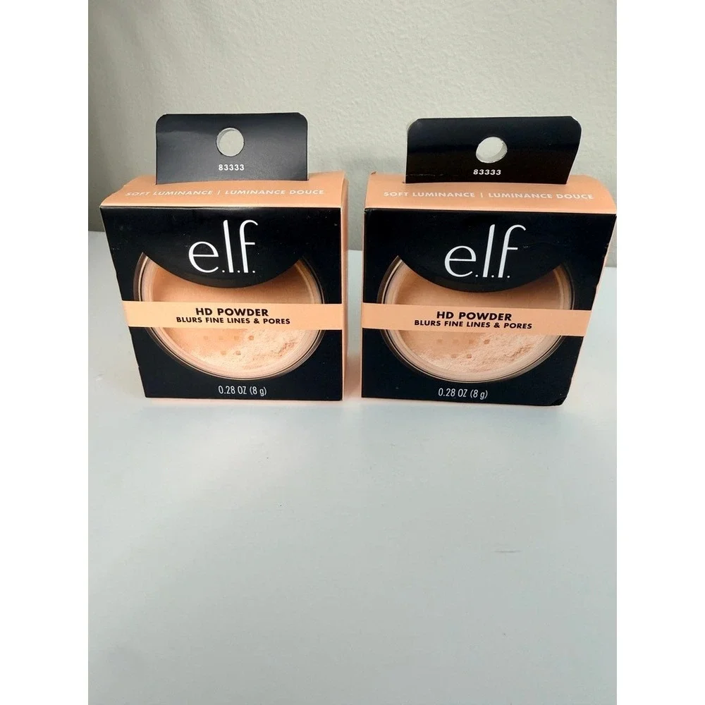 e.l.f. HD Powder Womens 0.28oz Soft Luminance Blurring Setting Lot of 2 NEW