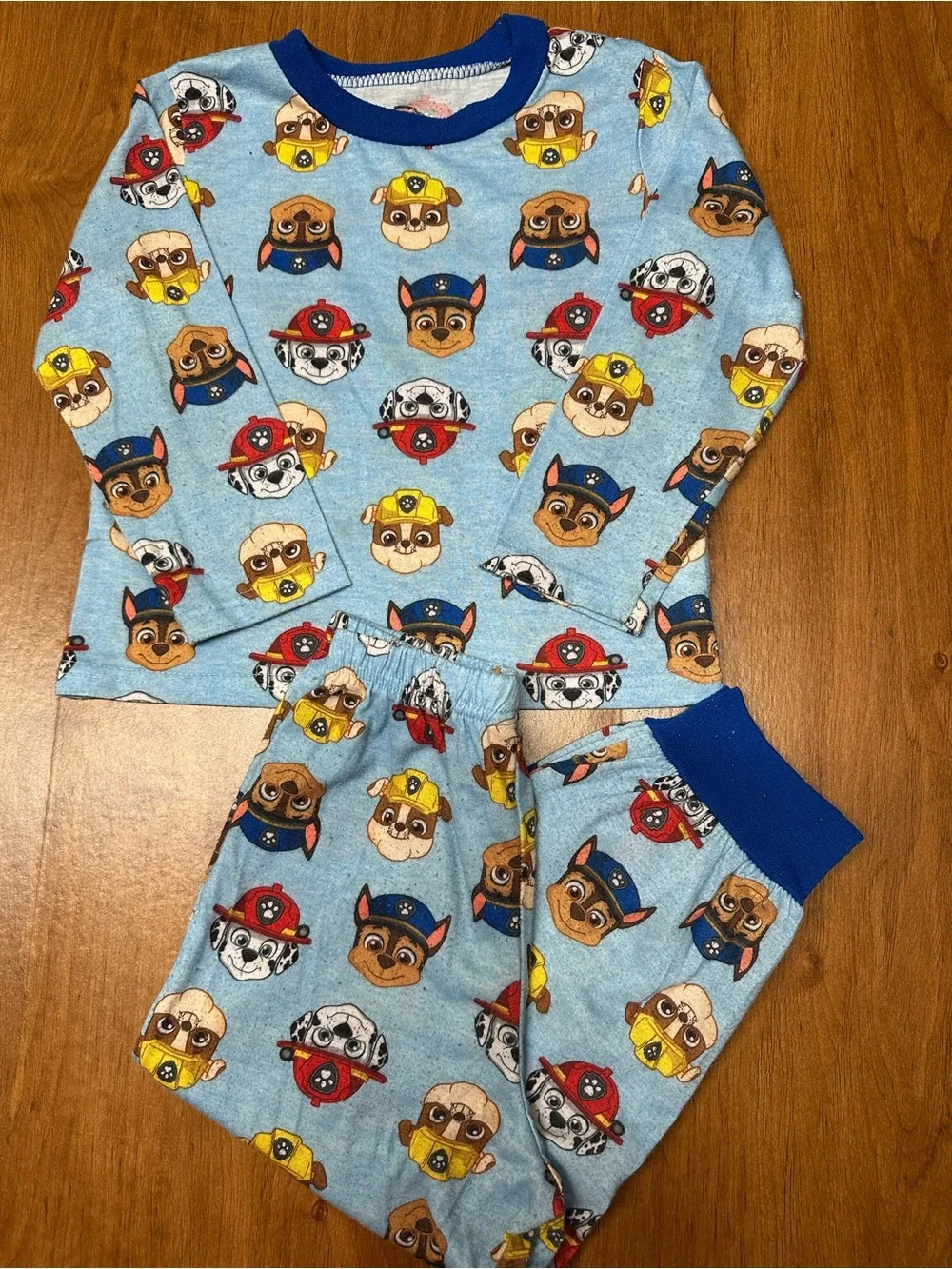 Nickelodeon Paw Patrol Blue and Red Kids Tee - Logo Print pack 2 sets