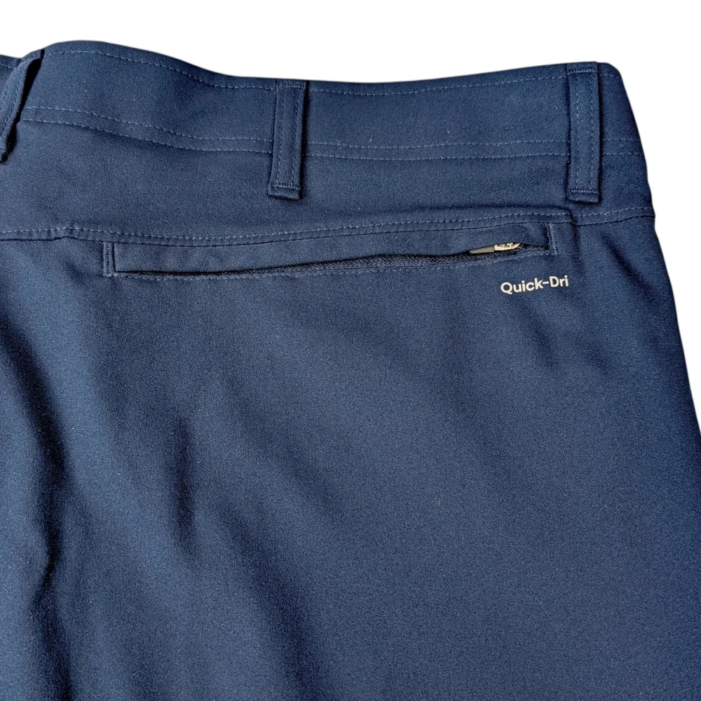 Xersion Mens XL Quick Dry Golf Shorts Blue Athletic Performance Chino Pockets