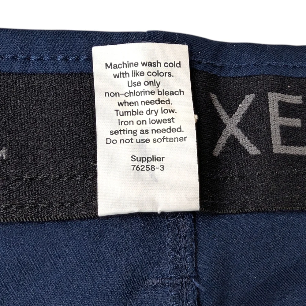 Xersion Mens XL Quick Dry Golf Shorts Blue Athletic Performance Chino Pockets