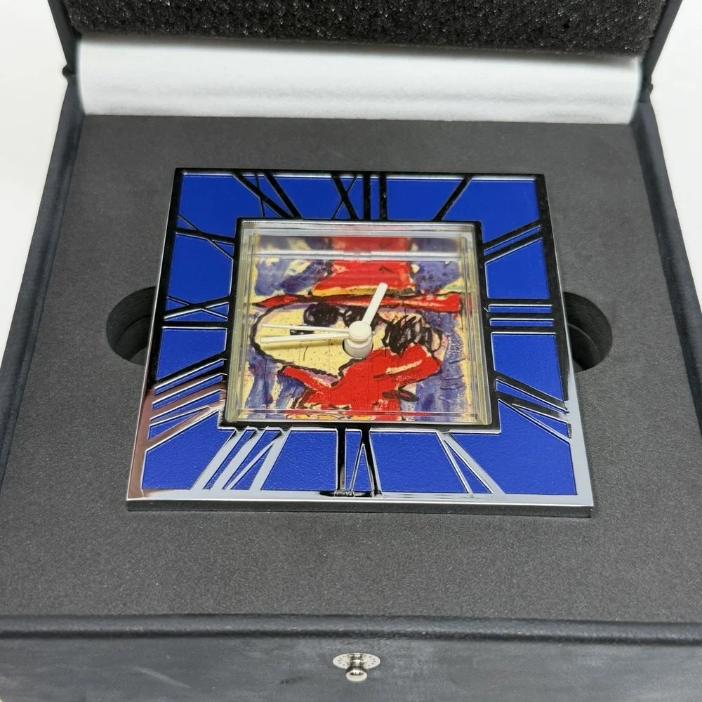 Snoopy by Everhart TimeXpressions Desk Clock Undercover Hollywood w/ Box