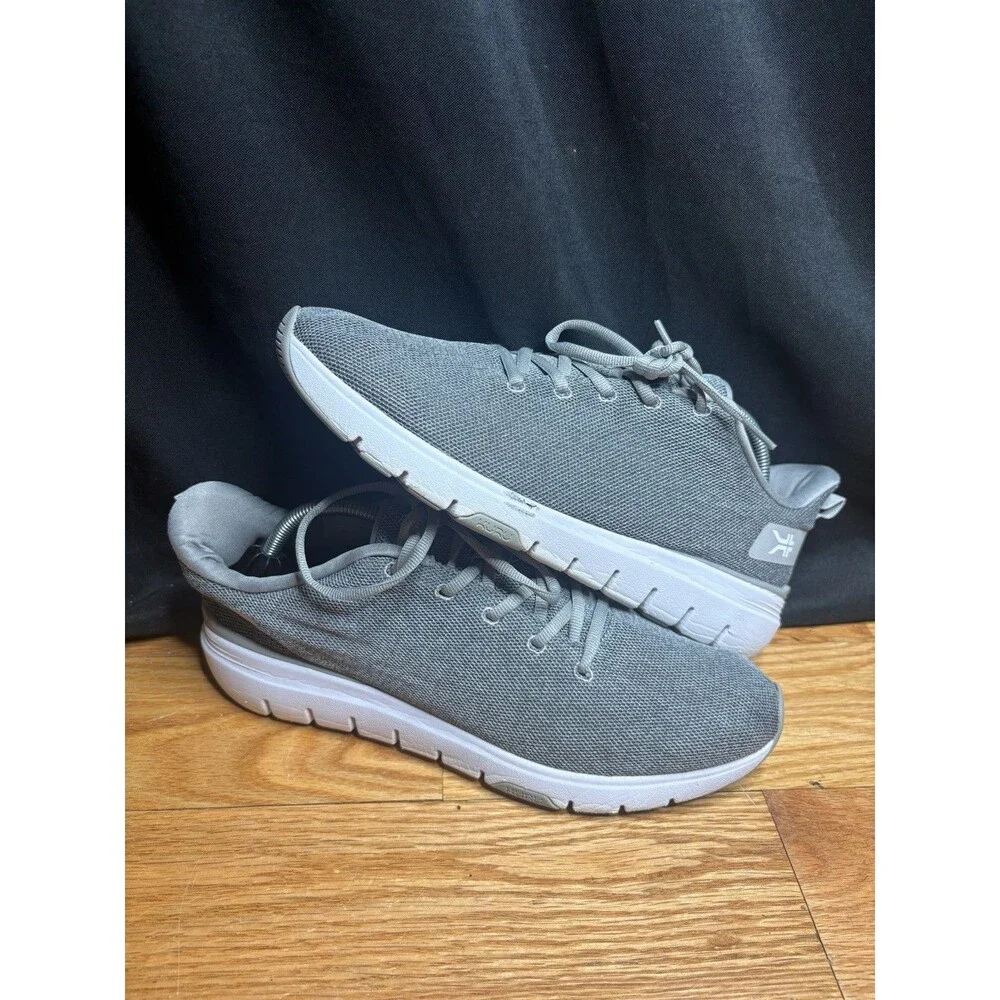 Kuru Flex Via Mens Size 10.5 Gray White Athletic Running Walking Shoes Sneakers