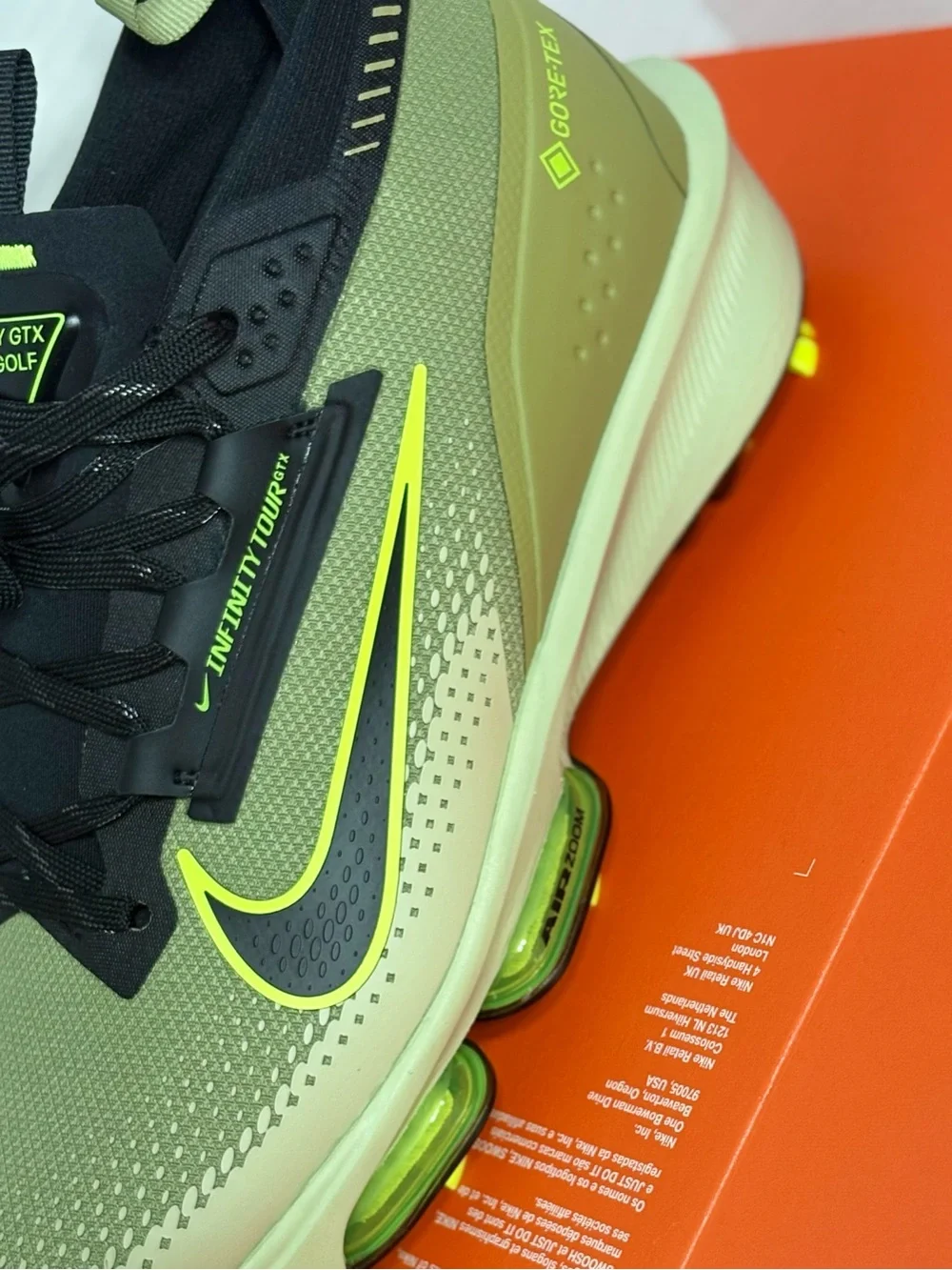 Nike Infinity Tour 2 GORE-TEX Camo Green Men's Waterproof Golf Shoes FV4897-300