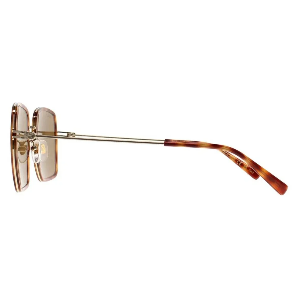 Gucci Square Sunglasses in Havana Gold Brown GG1848S-002 Sunnies