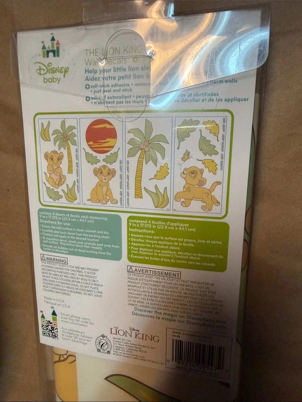 Disney peel stick