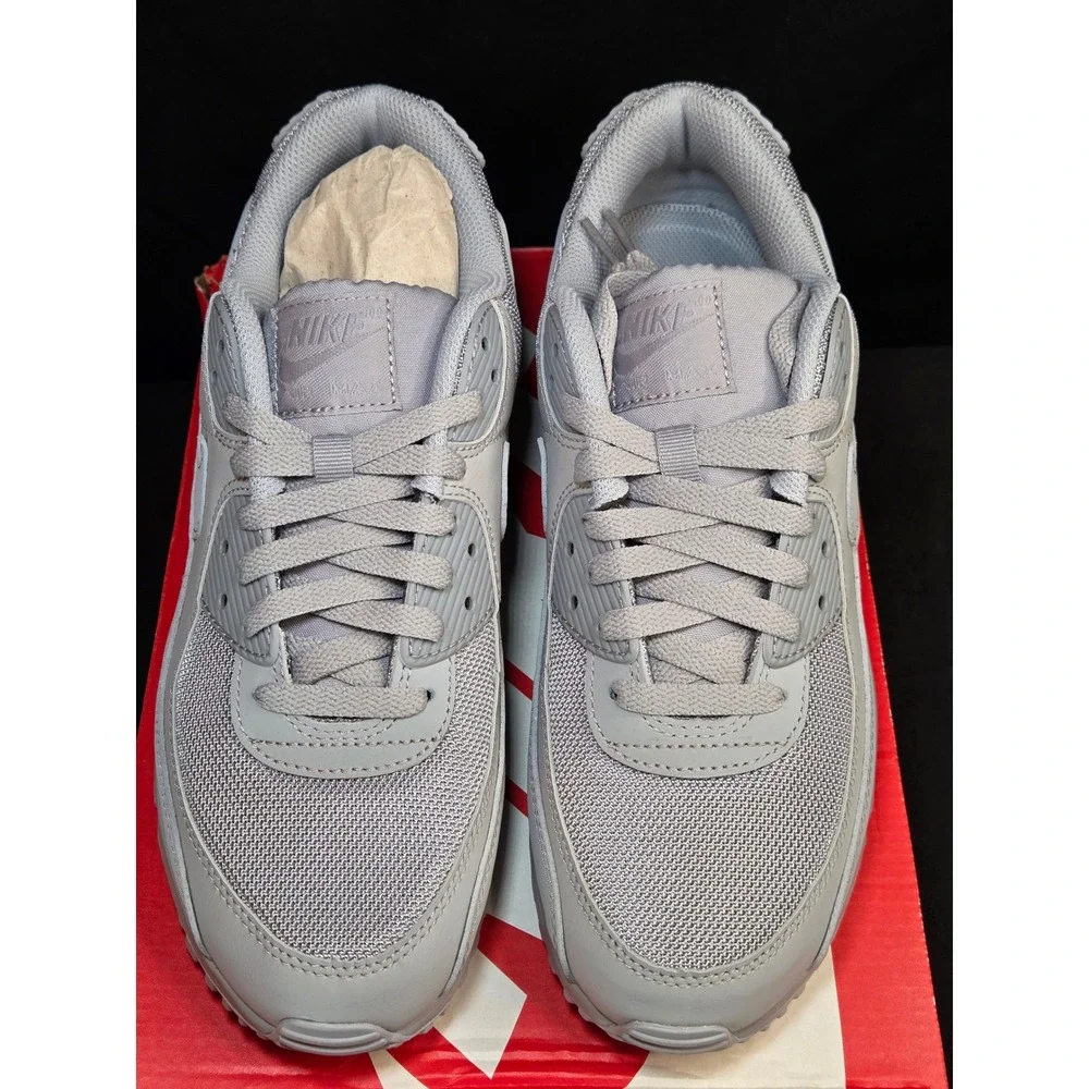 Nike Air Max 90 Wolf Grey‎ Mens Sneakers CN8490-001 Running Shoes US 9 NIB