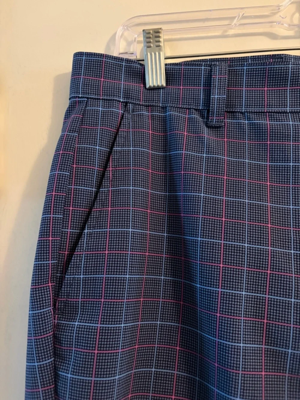 Jack Nicklaus Blue Plaid 9” Golf Short Size 36