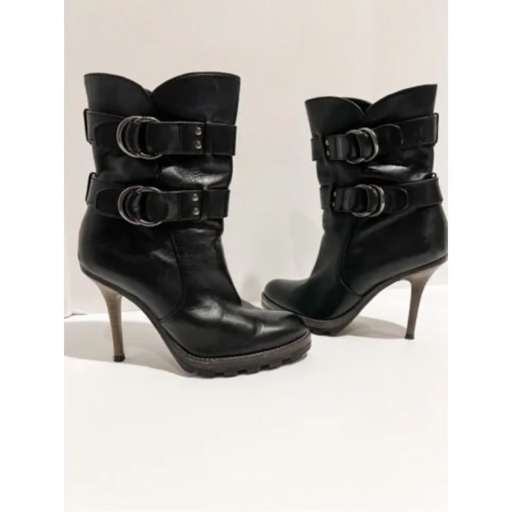 Coach Thelma Stiletto Leather Boots