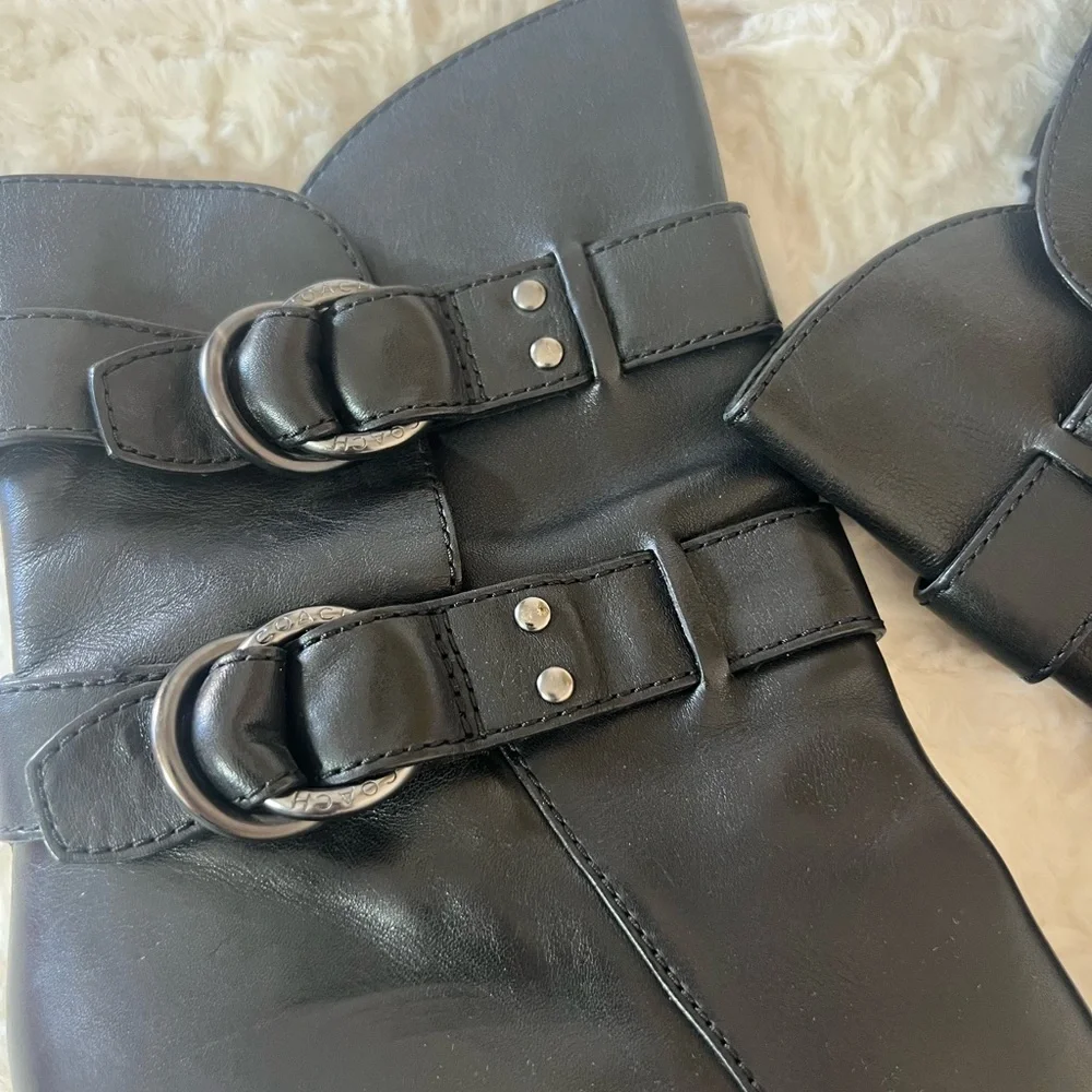 Coach Thelma Stiletto Leather Boots