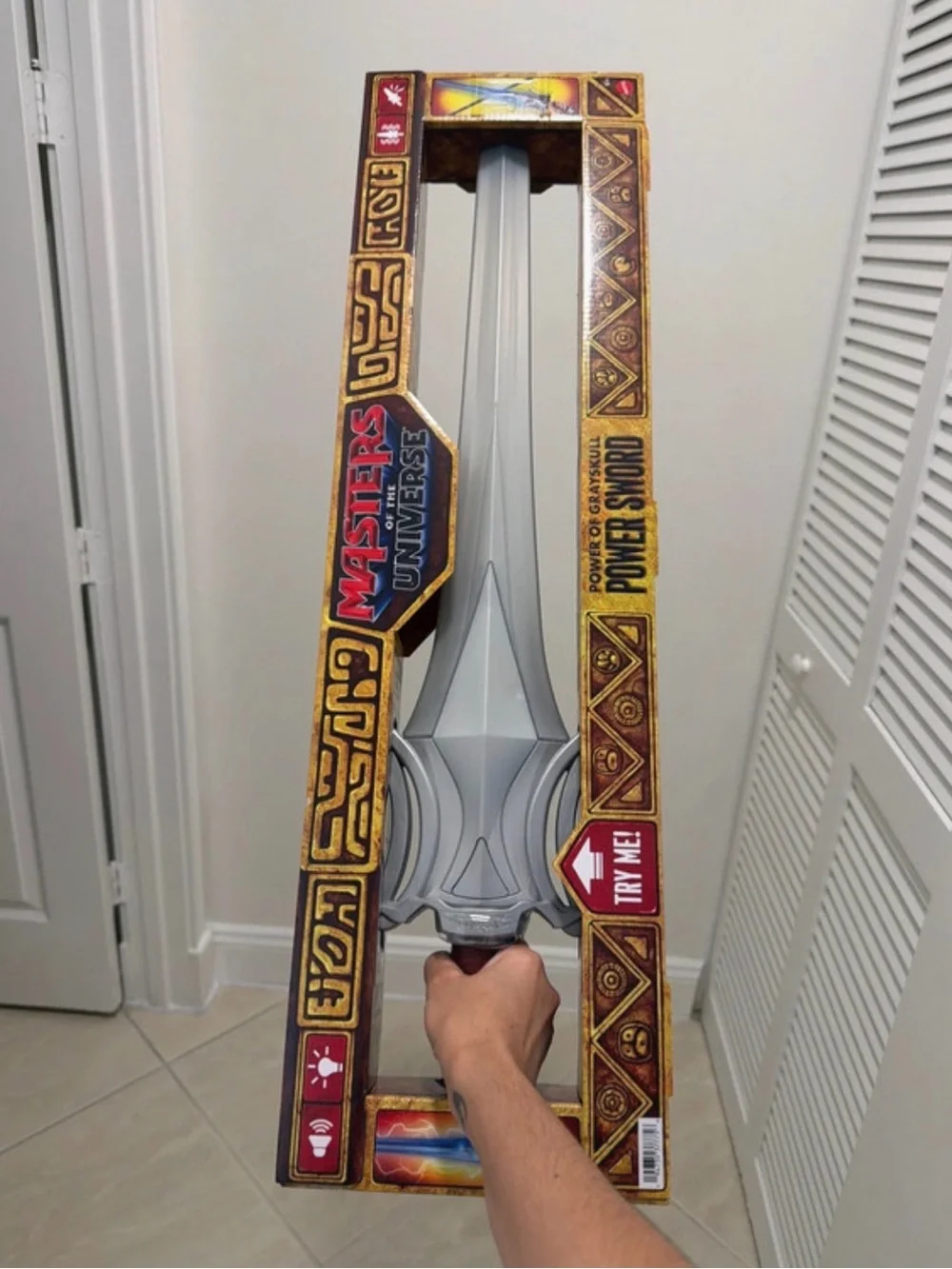 Mattel Masters of the Universe Gray and Brown Power Sword