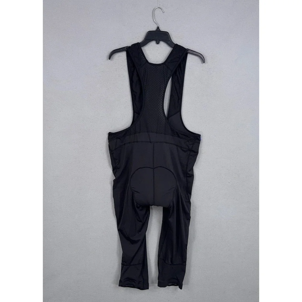 Przewalski Cycling Bib Shorts Men 3XL Black Solid Padded Athletic Biking