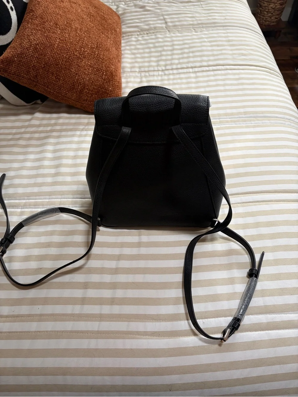kate spade Black Pebbled Leather Mini Backpack