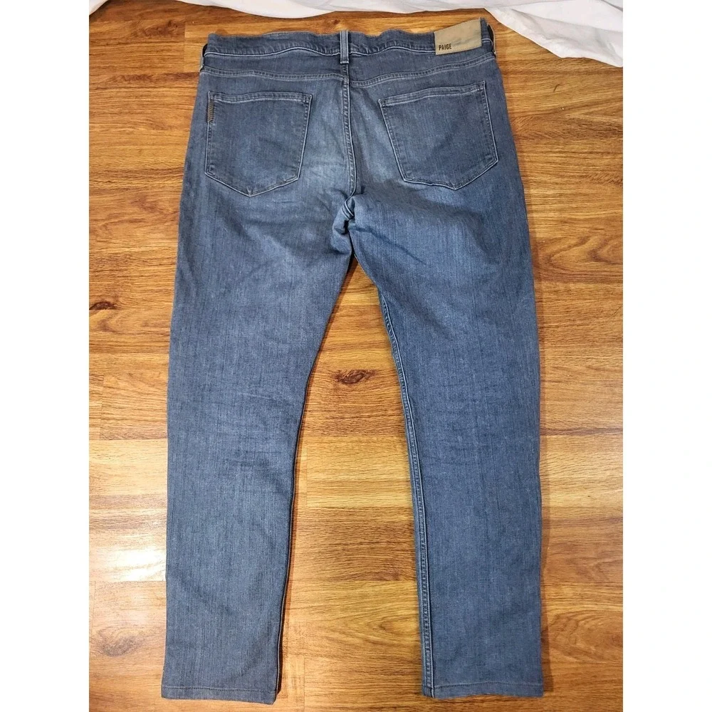 Paige Jeans Mens 36 Blue Indigo Dark Wash Lennox Slim‎ Stretch Denim