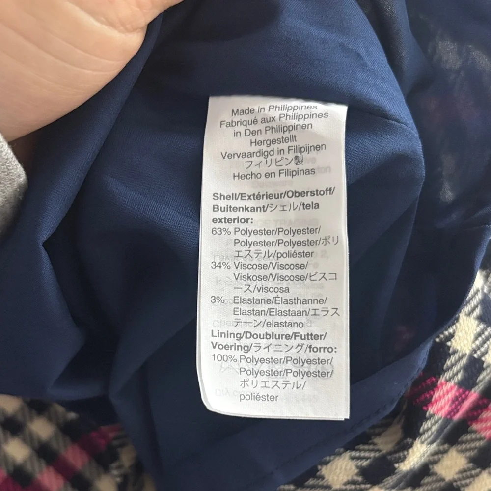 J. Crew elegant checkered